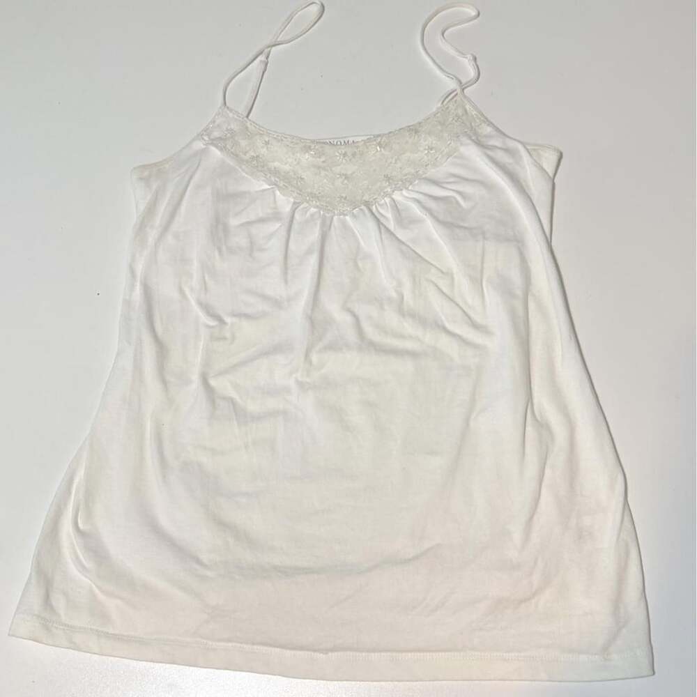 VTG Sonoma Coquette Ballet Cottage Angel Romantic Beaded Lace Tank Top
